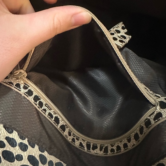 Brown and Tan Shoulder Bag with Cheetah Print and Leather - Picture 8 of 9